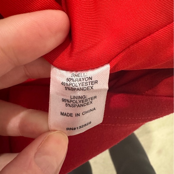 H:ours Revolve Tasha Cherry Red Cut-Out Mini DressBold Strappy Design Holiday S - Picture 14 of 14